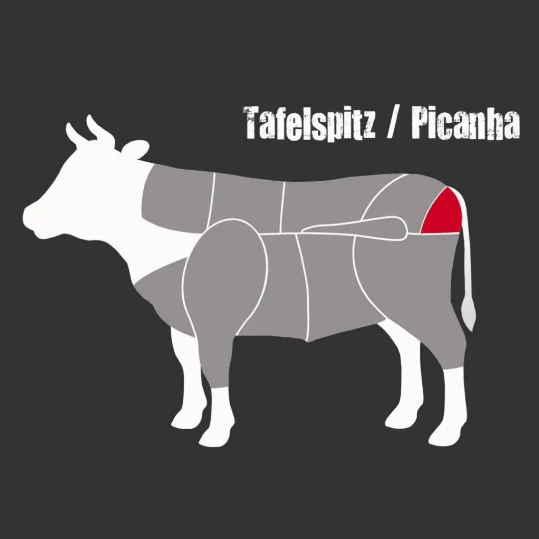 Picanha (Tafelspitz) ca. 0,9-1,5 Kg frisch | Hereford/Angus | Grass Fed Argentinien 31,80 €/kg inklusive MwSt.